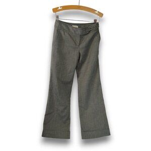 Ann Taylor LOFT Petites 00P Gray Ankle Pants Tailored Career Cuffed Hem